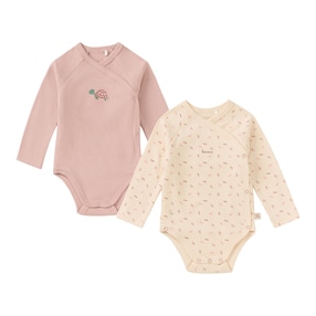 2er-Pack Wickelbodys langarm Wild Nature