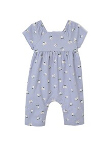 Mädchen Baby Overall mit Schmetterlingsärmeln