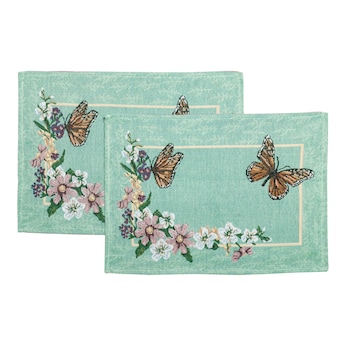Gobelin-Tischset „Schmetterling“, 2 Stück