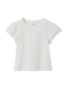 T-Shirt mit Stickerei-ƒrmeln M‰dchen