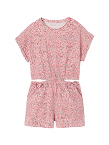 Kurzer Mädchen Jumpsuit mit Cut-out an den Seiten