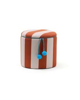 Sitzhocker mit Stauraum braun