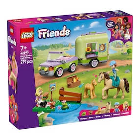 42695 Pferd und Fohlen mit Pferdeanhänger