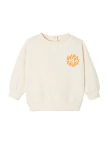 Baby Rundhals-Sweatshirt BASIC mit Recycling-Polyester