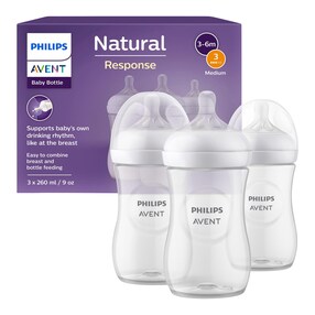 3er-Pack Babyflasche Natural Response, 260ml, ab 1M