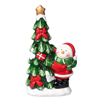 LED-Keramikfigur „Schneemann“ 