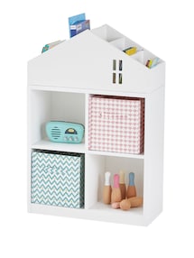 Kinder Regal in Haus-Form CASAS mit 4 Fächern