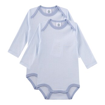 2er-Pack Bodys langarm Ringel