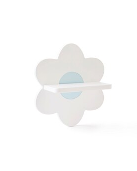 Regalbrett Blume weiss