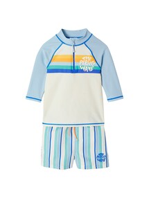 Jungen Strand-Set: UV-Badeshirt & Shorts