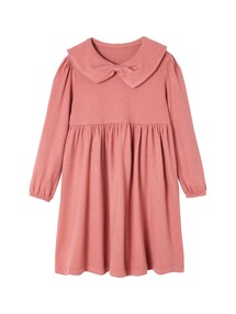 Strickkleid mit großem Kragen Mädchen