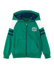 Jungen Sportjacke mit Kapuze und Reißverschluss