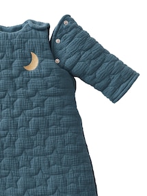 Bio-Kollektion: Baby Winterschlafsack aus Musselin TRAUMNÄCHTE, Ärmel abnehmbar