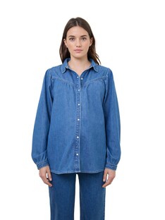 Denim-Bluse für Schwangerschaft und Stillzeit