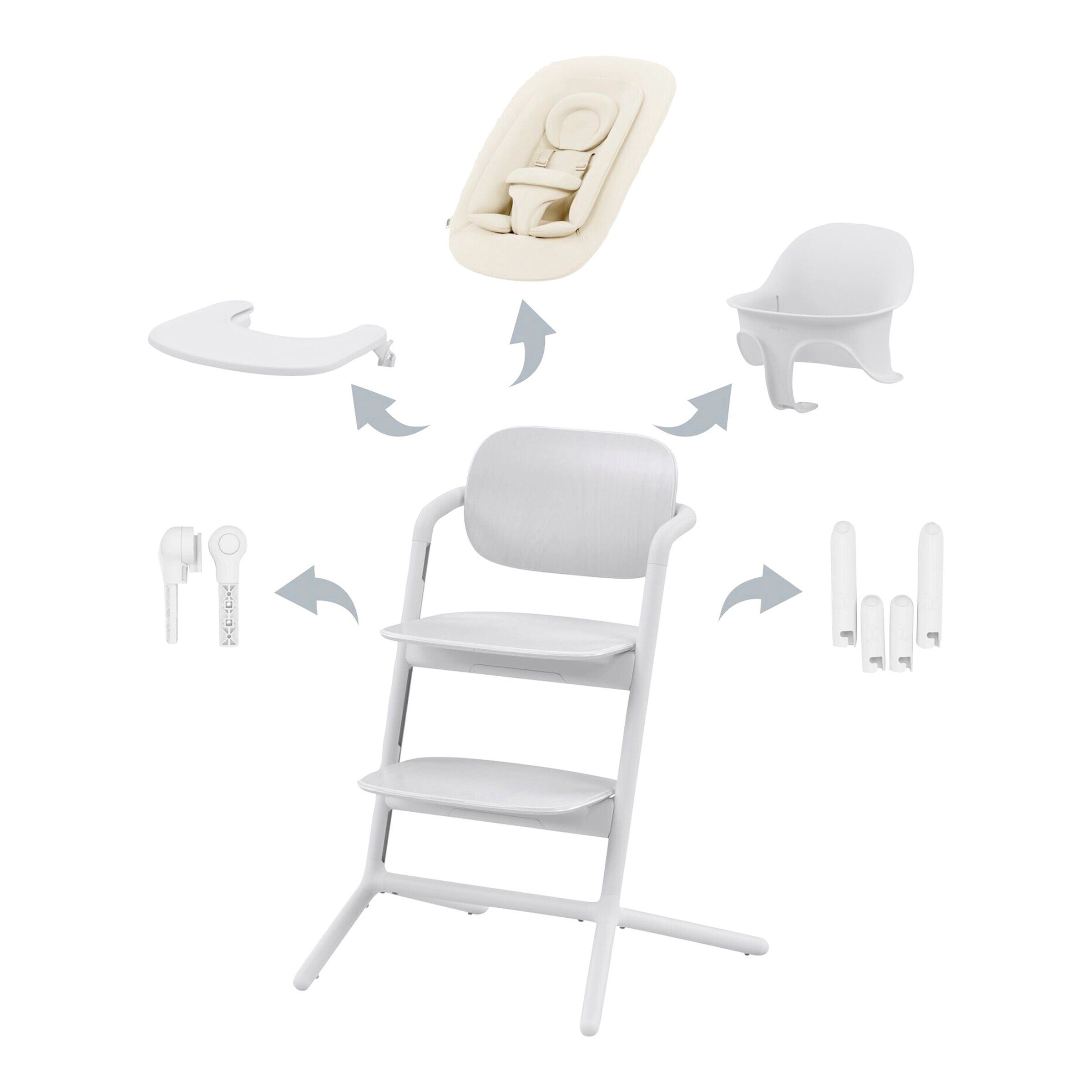 Treppenhochstuhl Lemo 2.0 4-in-1 Set
