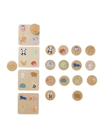 Baby Tier-Bingo aus Holz FSC®