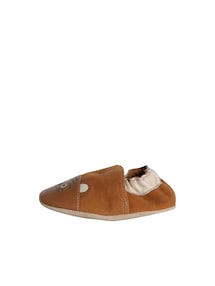 Baby Leder-Krabbelschuhe / Hausschuhe TIGER, Geschenkbox