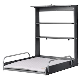 Wandwickelregal inkl. Wickelauflage roba Style grau