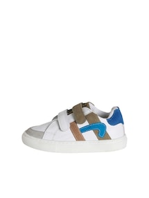 Kinder Leder-Sneakers mit Klettverschluss