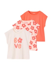 3er-Pack Mädchen T-Shirts BASIC
