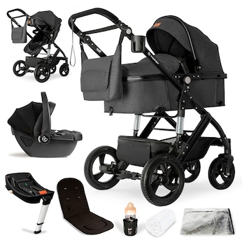 Kinderwagen Nizza + Babyschale + Isofix-Station