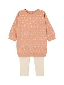 Baby Set MON TRÉSOR: Kleid & Leggings
