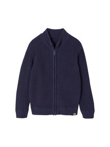 Strickjacke mit Stehkragen für Jungen
