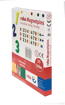 Holzmagnetzahlen 35-teilig