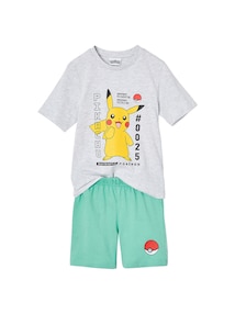 Kinder Sommer-Schlafanzug POKEMON mit Pikachu-Print