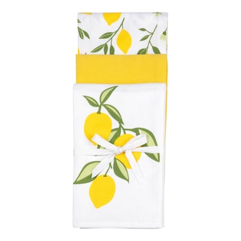 Geschirrbaumwolltücher „Lemon“, 3 Stück