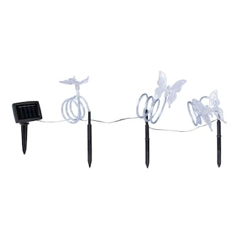 Solar-LED-Gartenstecker-Set „Schmetterling“