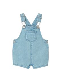 Baby Latzshorts aus Denim
