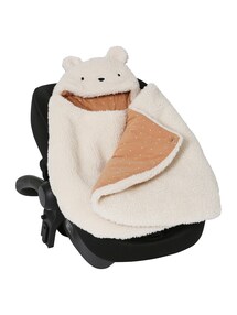 2-in-1 Baby Ausfahrsack/Wickelunterlage, Plüsch