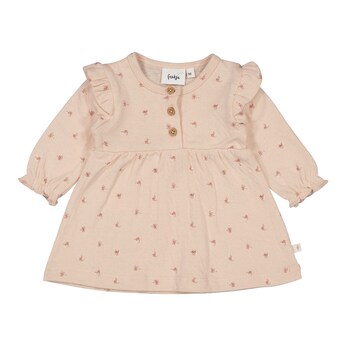 Kleid langarm Blumen Rüschen
