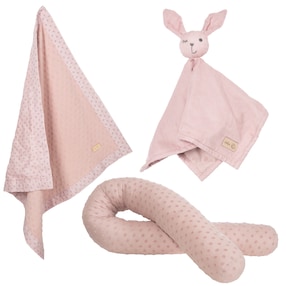 Geschenkset Baby Kuscheln und Spielen Lil Planet rosa 