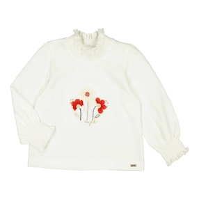 Shirt langarm Blumen