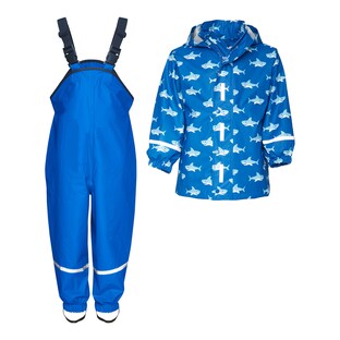 2-tlg. Set Regenjacke und Regenhose Hai