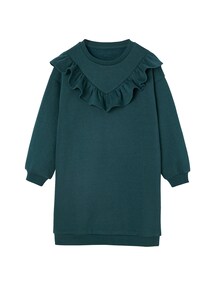 Mädchen Kleid aus weicher Sweatware mit Recycling-Polyester