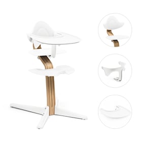 Bundle Hochstuhl Eiche inkl. Babyset und Tray