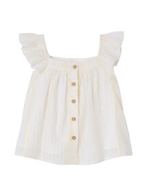 Festliche Baby Bluse aus Baumwoll-Voile