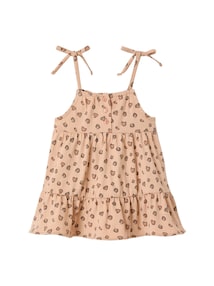 Baby Trägerkleid mit Schleifen, Bio-Baumwolle