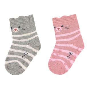 2er-Pack ABS-Krabbelsocken Katze