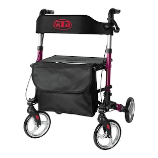 Leichtgewicht-Rollator Premium, Aluminium, mit Rückengurt und Tasche - AT51006