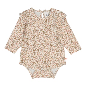 Body langarm Blumen Rüschen