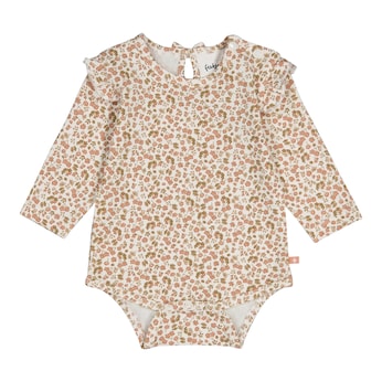 Body langarm Blumen Rüschen