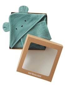Baby Kapuzenbadetuch & Waschhandschuh, Bio-Baumwolle