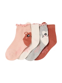 4er-Pack Socken mit Tiermotiv, Kinder