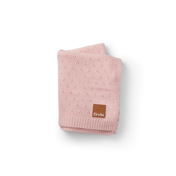 Pointelle Decke - Misty Pink