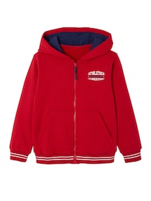 Jungen Sportjacke mit Kapuze und Recycling-Polyester