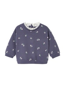 Mädchen Baby Sweatshirt mit Kragen